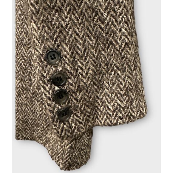 Smythe Oversize Herringbone Tweed Blazer Size Medium 🤎 - Picture 7 of 9